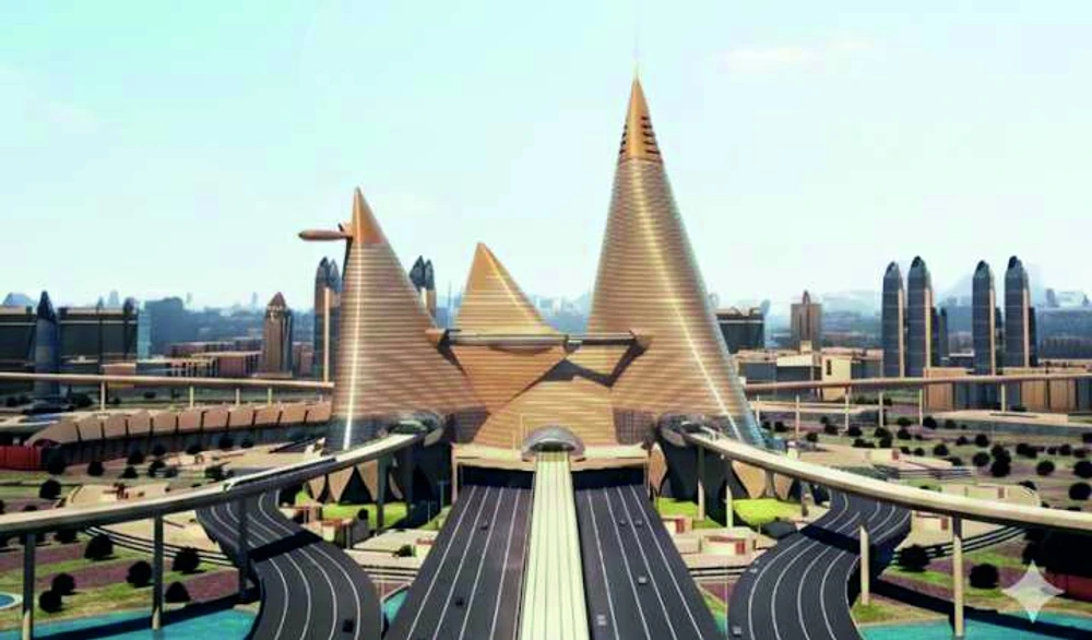 Dholera Smart City Terminal Hub & Monorail Spine